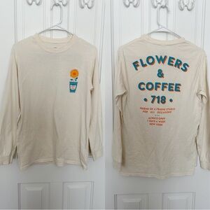 Friend of a Friend Flowers & Coffee Crewneck - Size S